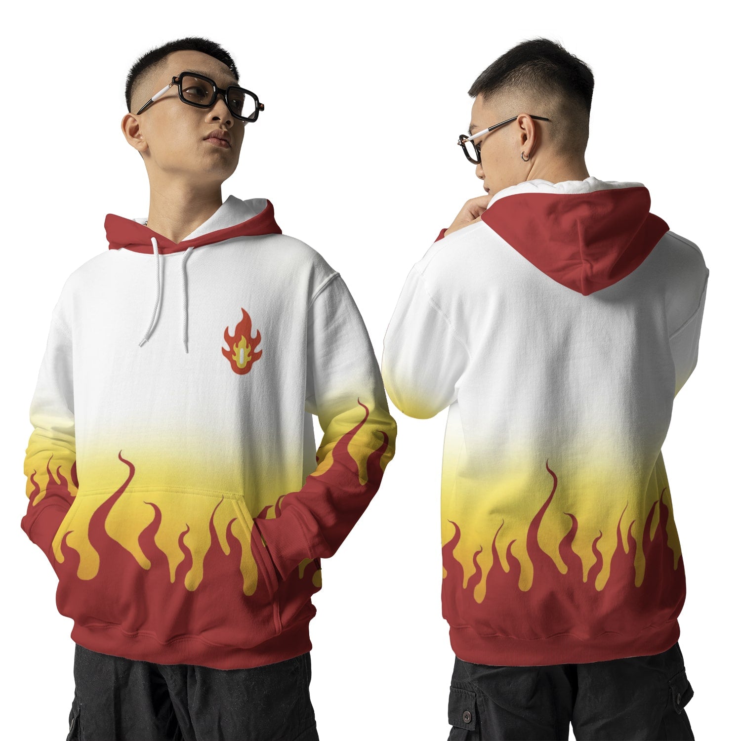 DS Flame Pillar Pullover Hoodie