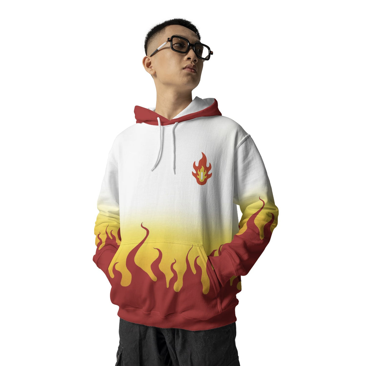 DS Flame Pillar Pullover Hoodie