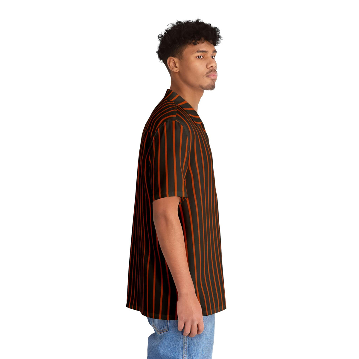 Rhys Stripes Pattern Hawaiian Shirt