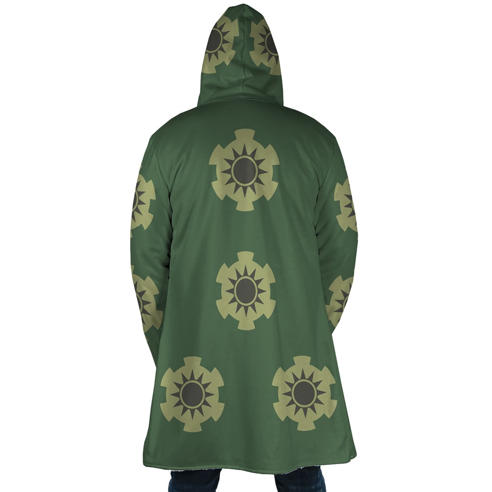 Zoro Wano Arc Fleece Hooded Cloak Coat