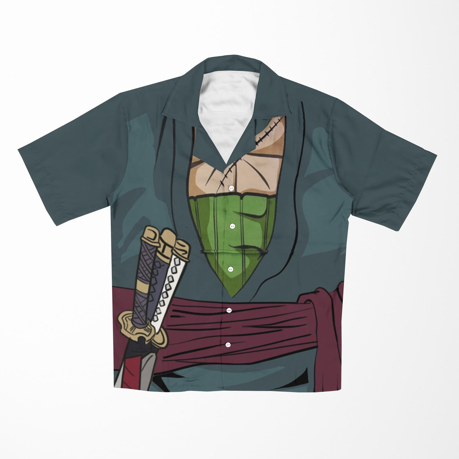 Zoro Samurai Style Hawaiian Shirt