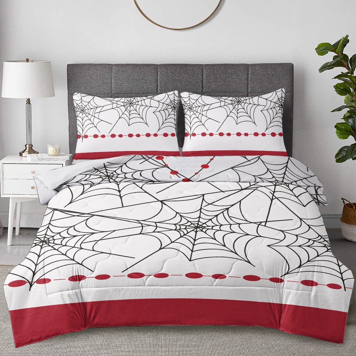 Rui Demon Web Comforter Set Bedding