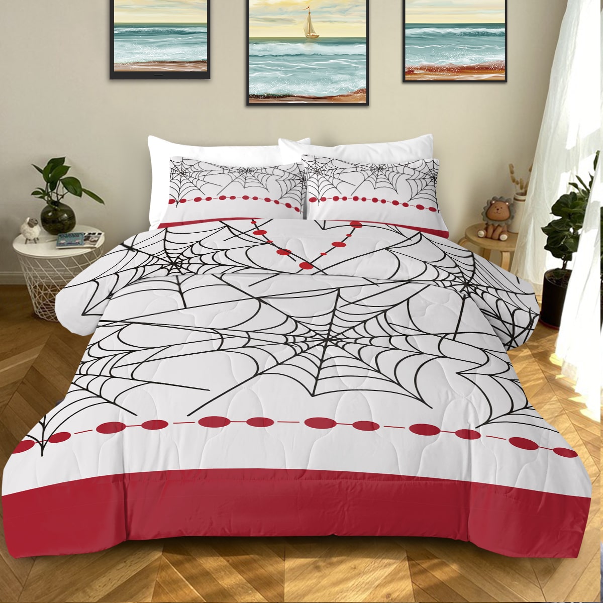 Rui Demon Web Comforter Set Bedding