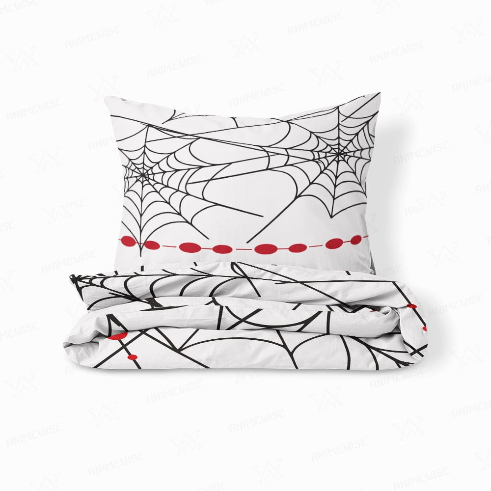 Demon Corps Spider Web Pattern Comforter Set Bedding