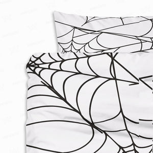 Demon Corps Spider Web Pattern Comforter Set Bedding