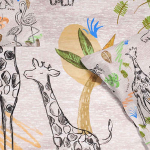 Safari Art Animals Comforter Set