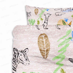 Safari Art Animals Comforter Set