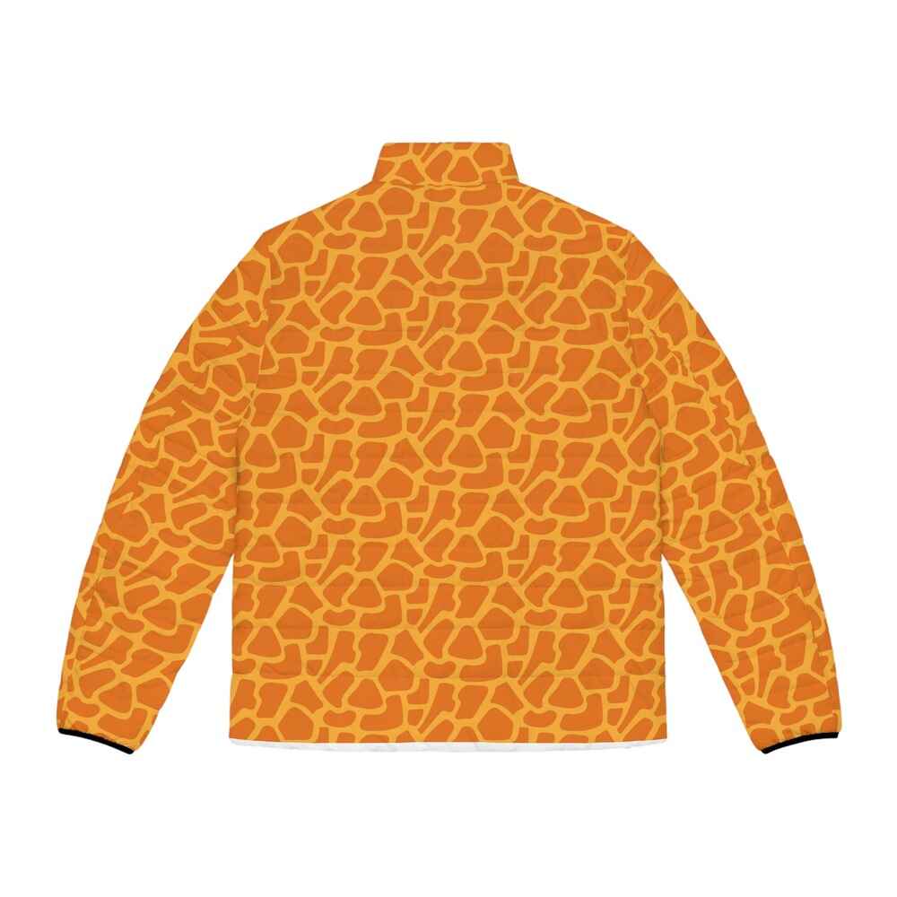 Giraffe Pattern Safari Puffer Jacket