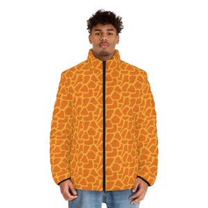 Giraffe Pattern Safari Puffer Jacket