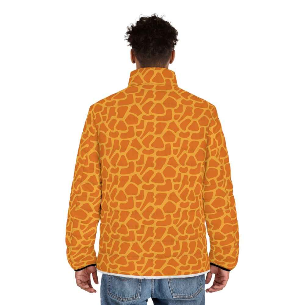 Giraffe Pattern Safari Puffer Jacket