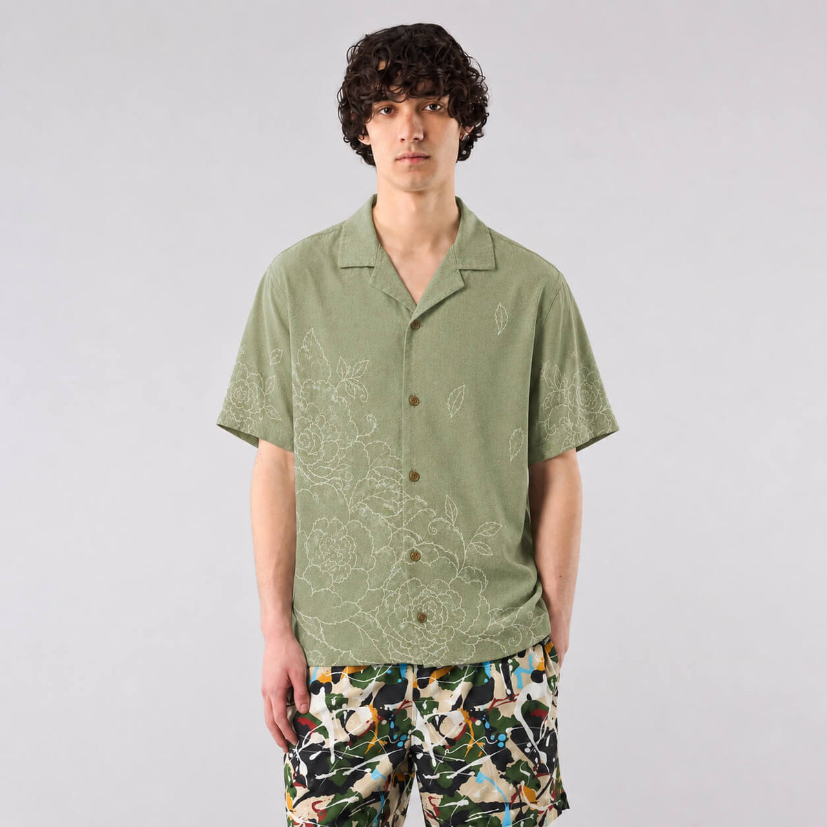 Sage Bloom Hawaiian Shirt