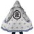 White Yaksha Fleece Hooded Cloak Coat