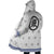White Yaksha Fleece Hooded Cloak Coat