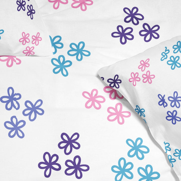 Sakura Lavender Floral Pattern Duvet Cover Bedding