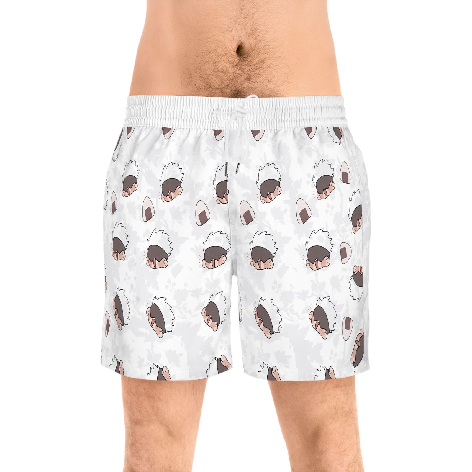 Gojo Chibi Faces All Over Brushed JJK Shorts