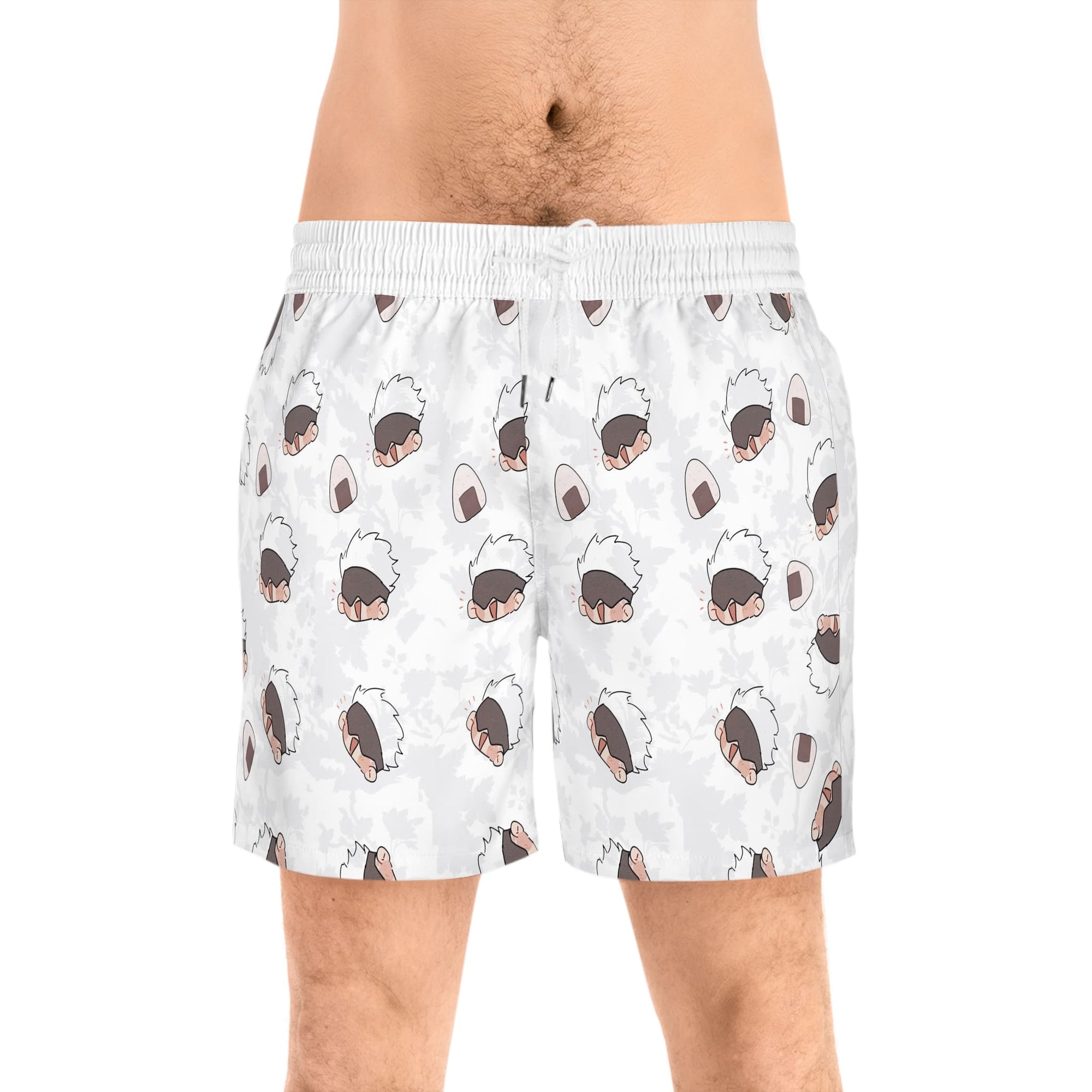 Gojo Chibi Faces All Over Brushed JJK Shorts