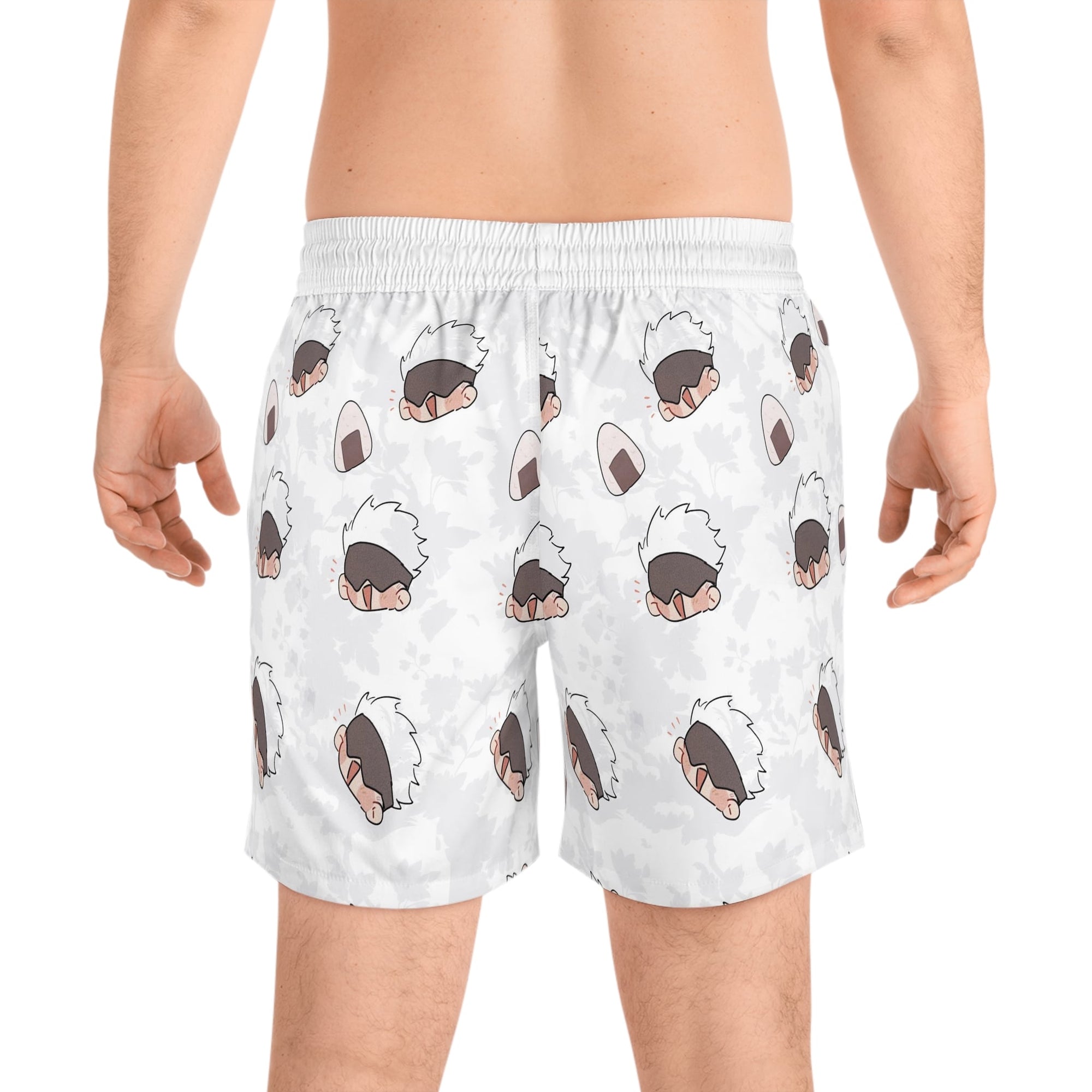 Gojo Chibi Faces All Over Brushed JJK Shorts