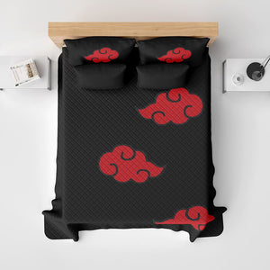 Shinobi Clouds Cosplay Pattern Bedspread Quilt Set
