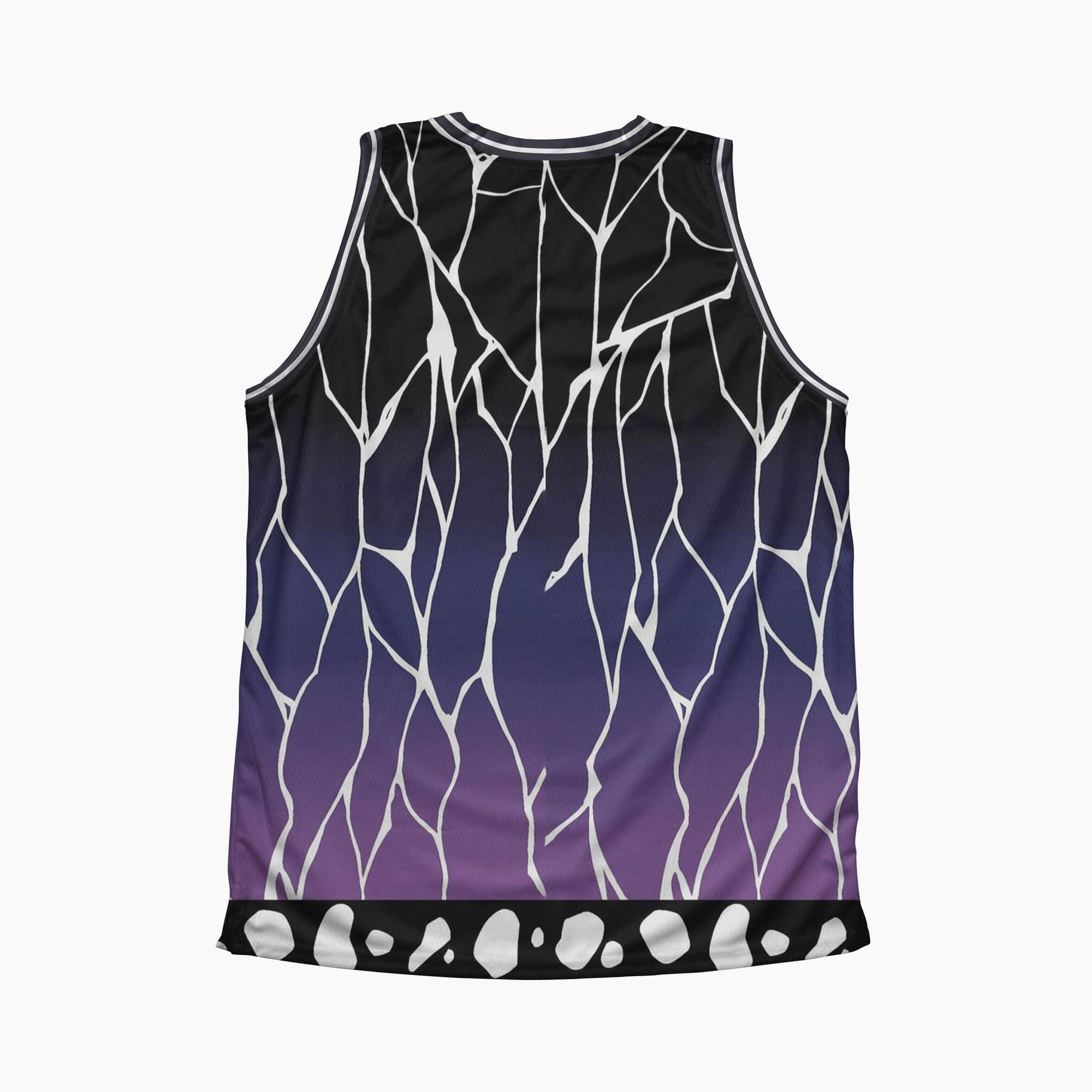 Insect Pillar Dark Pattern Basketball Jersey