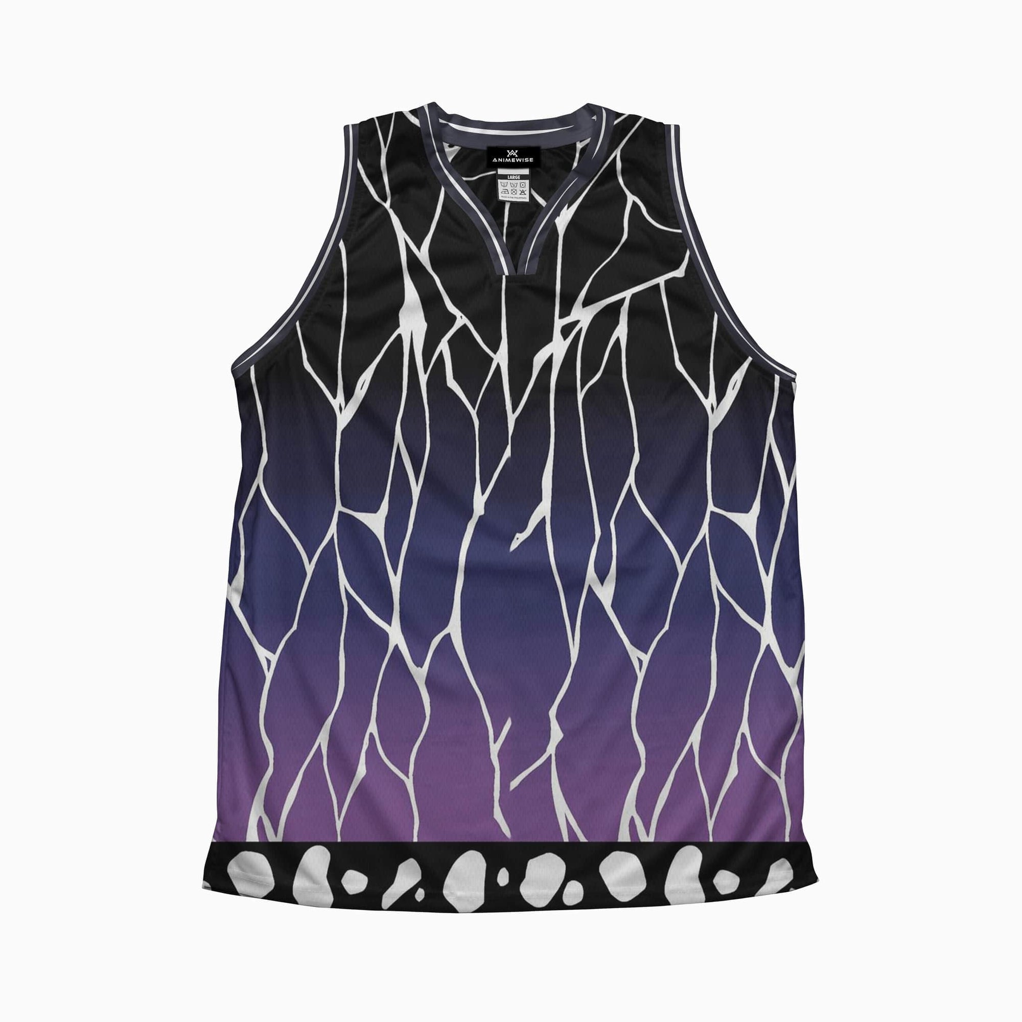 Insect Pillar Dark Pattern Basketball Jersey