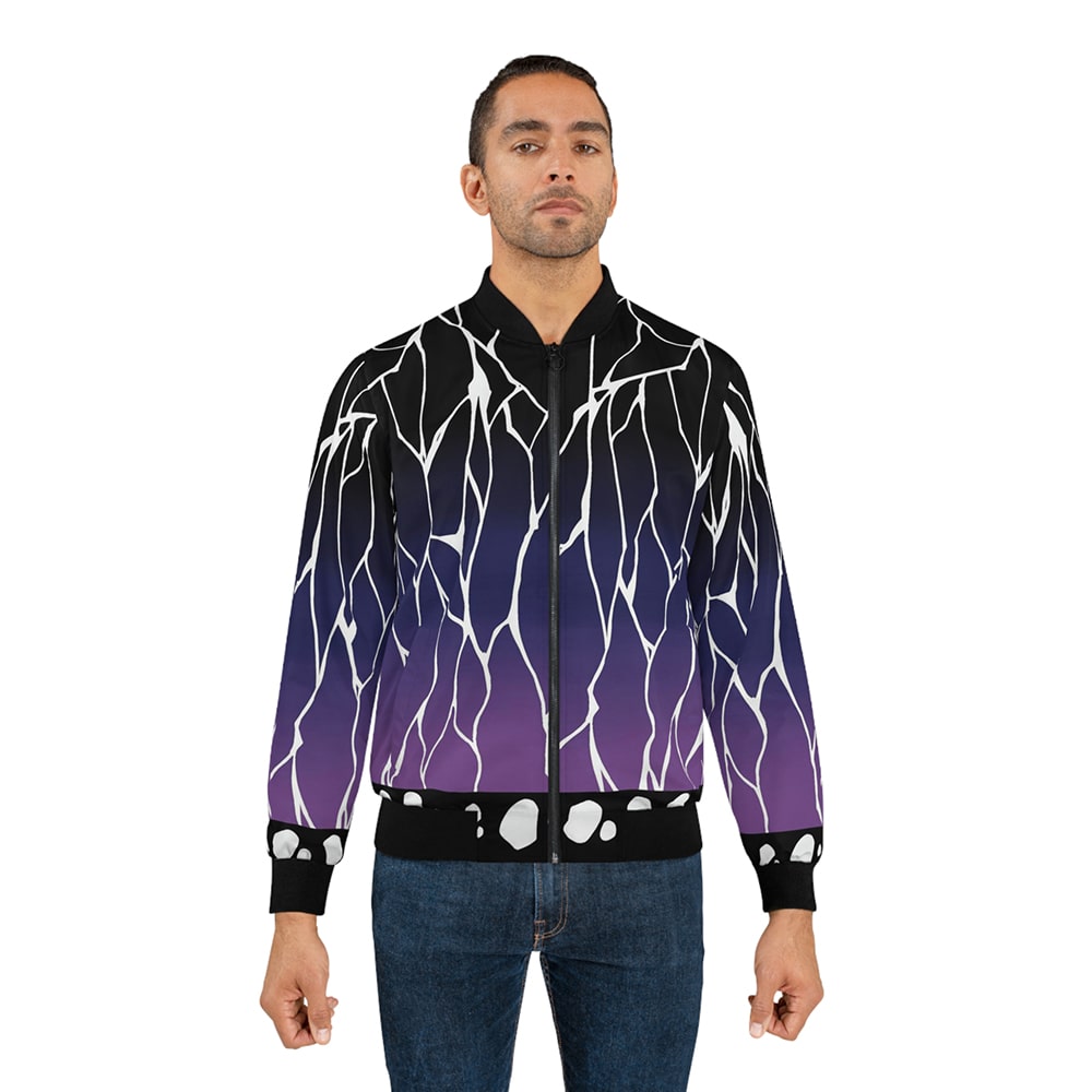 Insect Pillar Dark Demon Slaying Corp Bomber Jacket