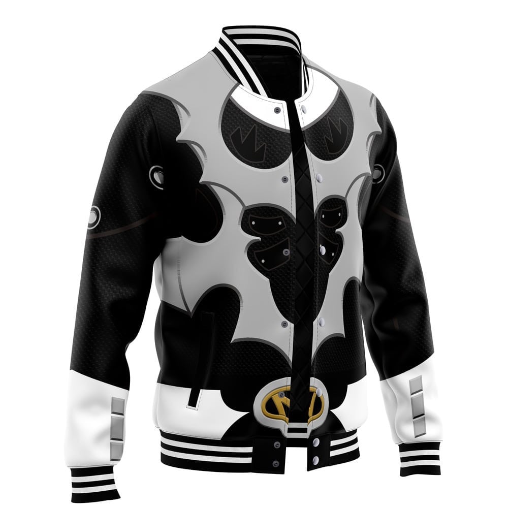 Silver Psycho Rangers Varsity Jacket