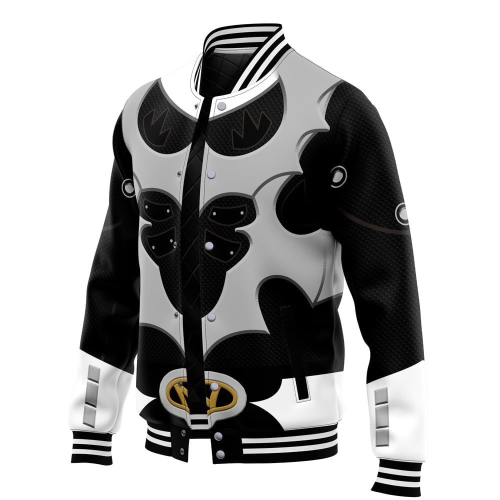 Silver Psycho Rangers Varsity Jacket
