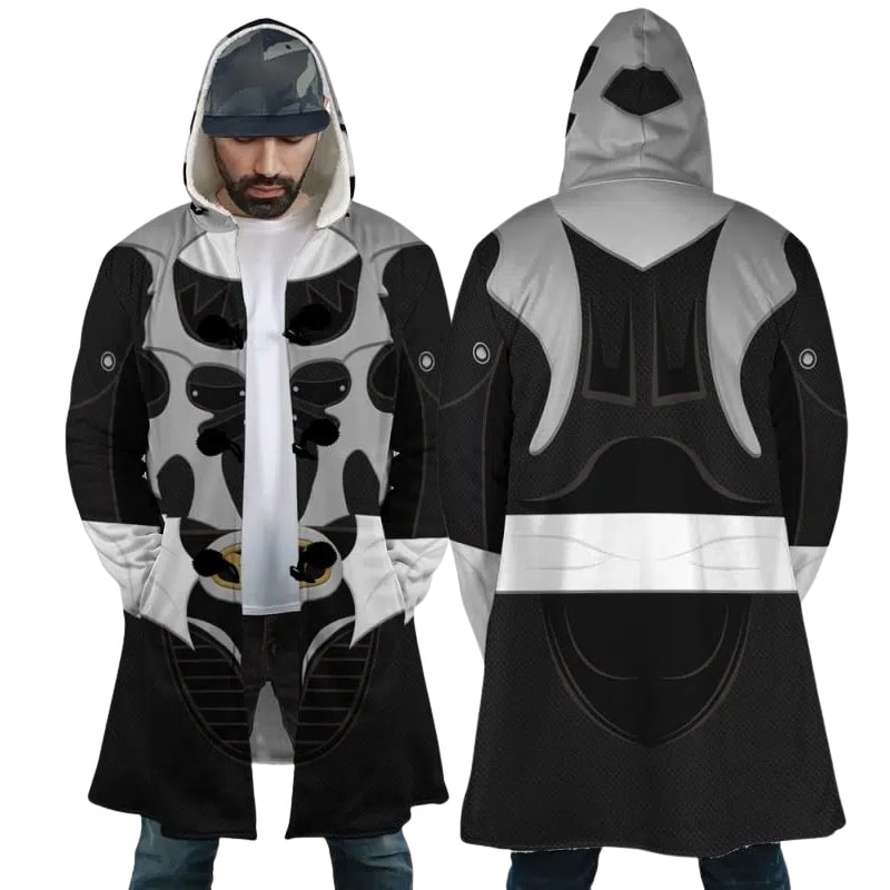 Silver Psycho Ranger Hooded Dream Cloak Coat
