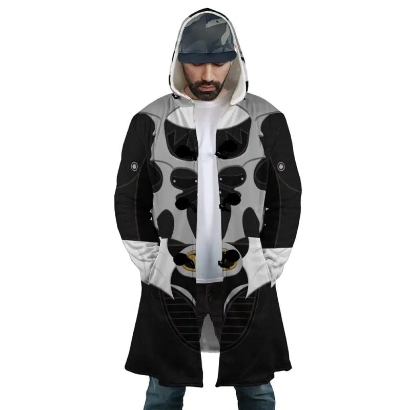 Silver Psycho Ranger Hooded Dream Cloak Coat