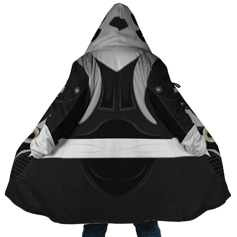 Silver Psycho Ranger Hooded Dream Cloak Coat