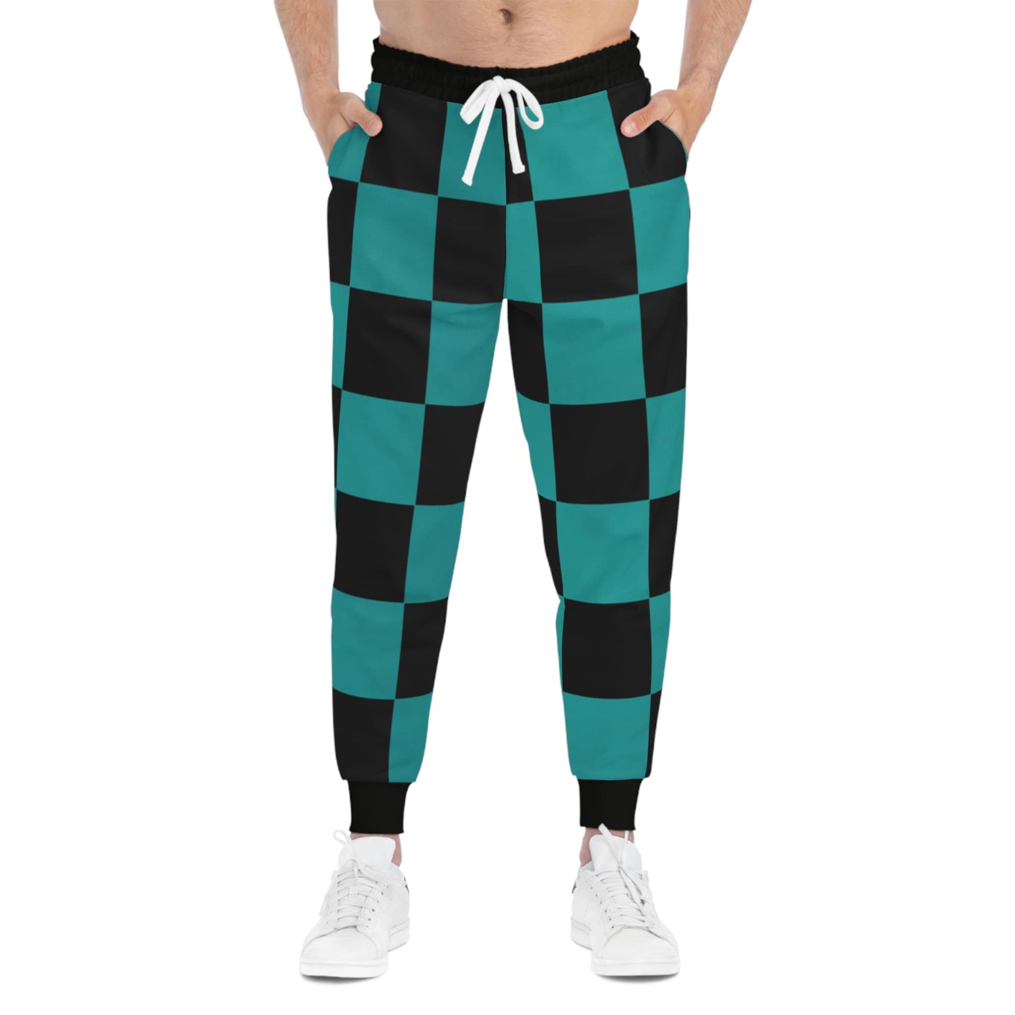 kimetsu na Classic Green Check Sweatpants Joggers