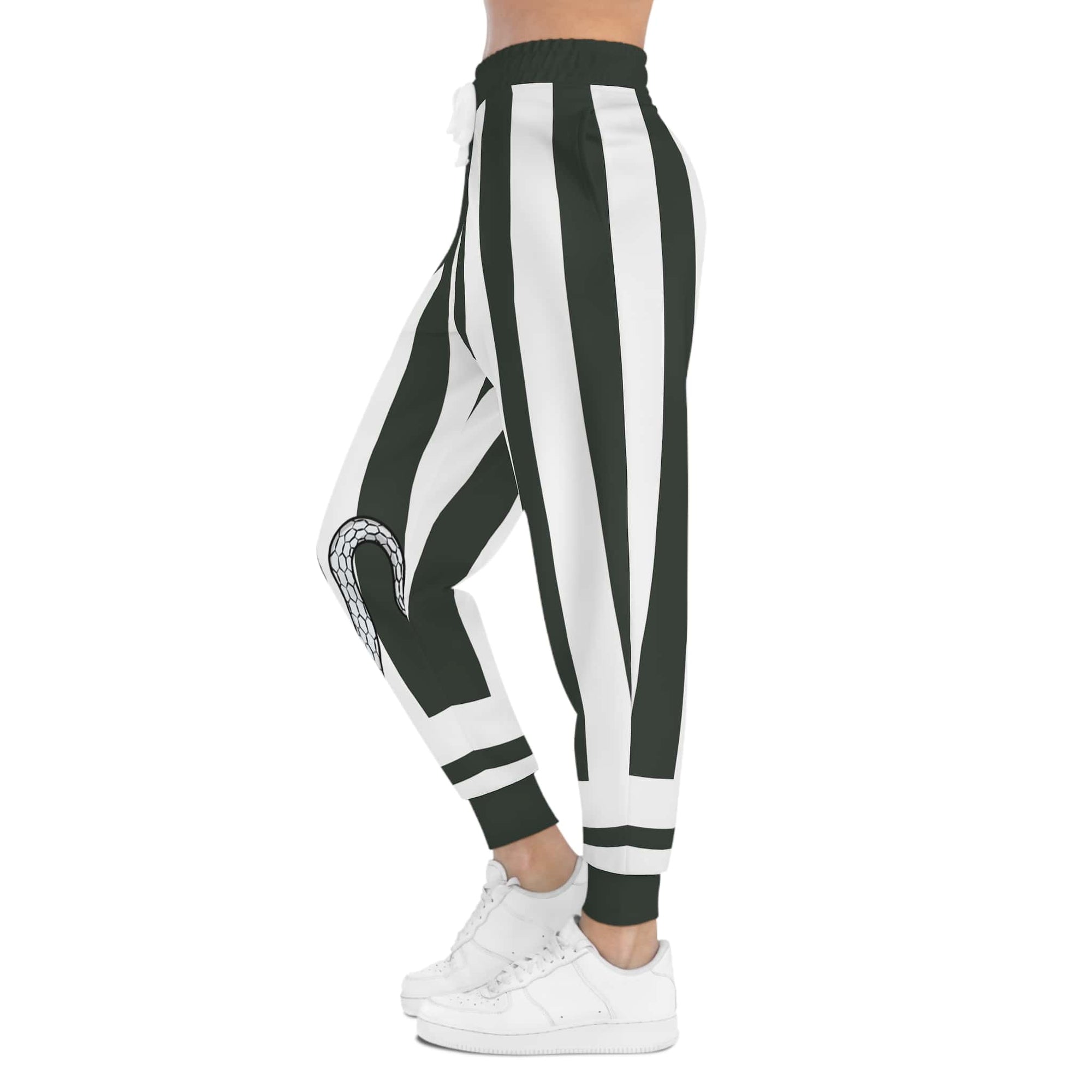 Snake Pillar Classic Stripe Pattern Sweatpants Joggers