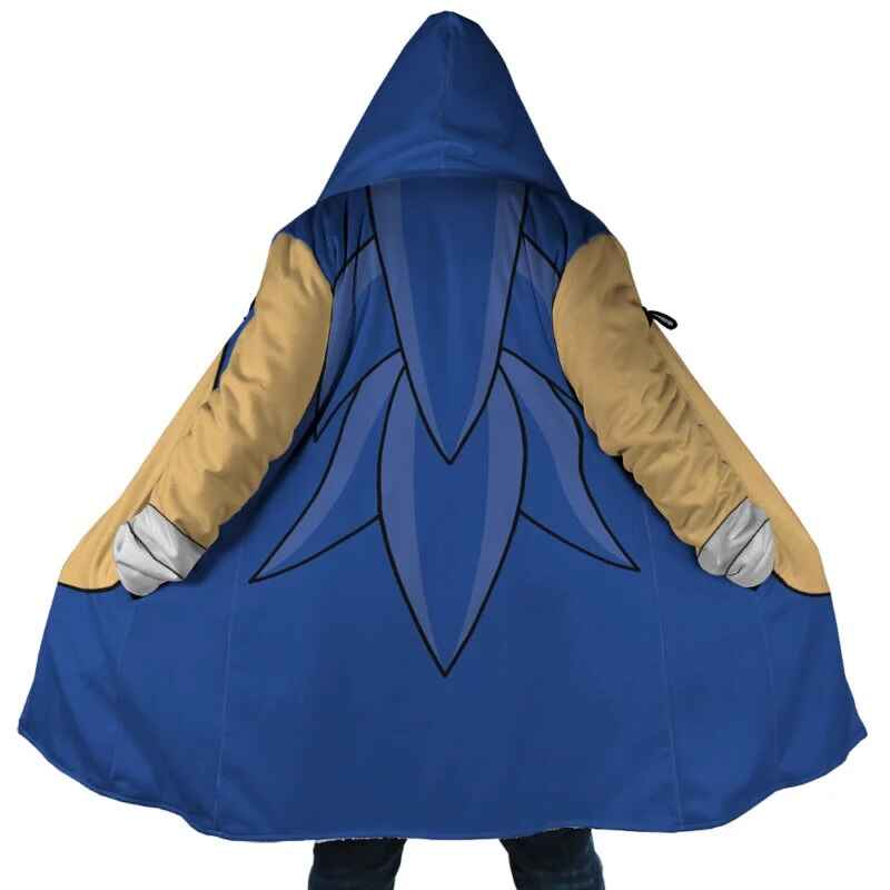 Hedgehog Blue Hooded Dream Cloak Coat