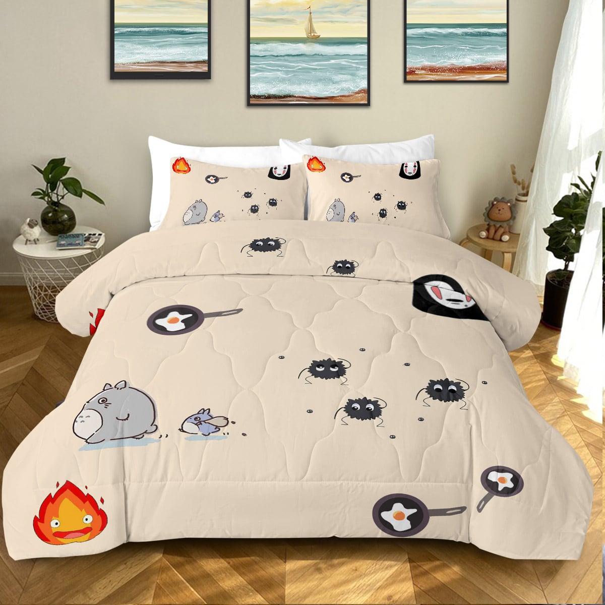 Soot Spirites Kawaii Comforter Bedding