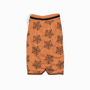 Spider Web Pattern Basketball Shorts