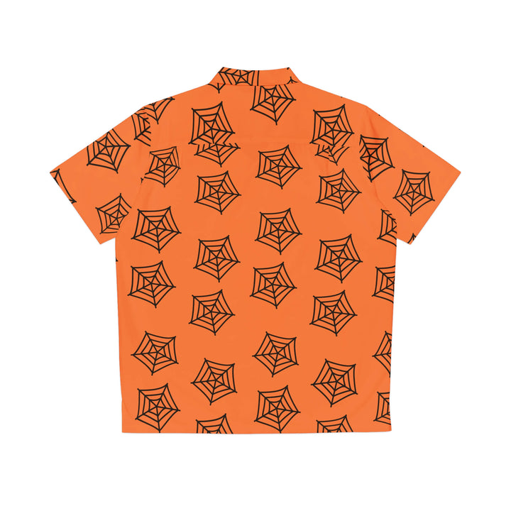 Spider Web Pattern Hawaiian Shirt