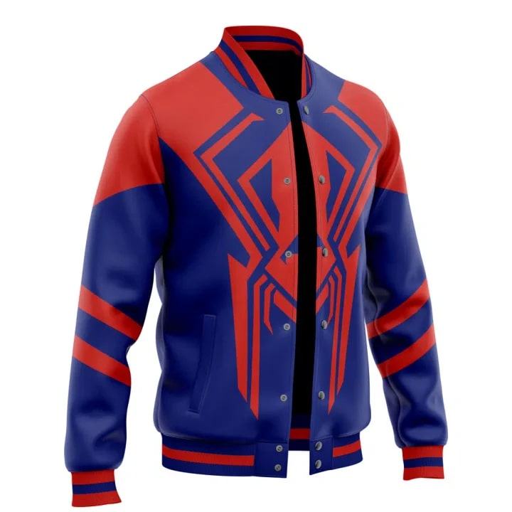 Spider-Verse Comic Baseball Varsity Jacket