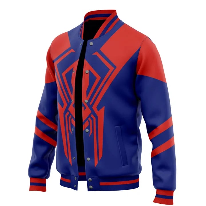Spider-Verse Comic Baseball Varsity Jacket
