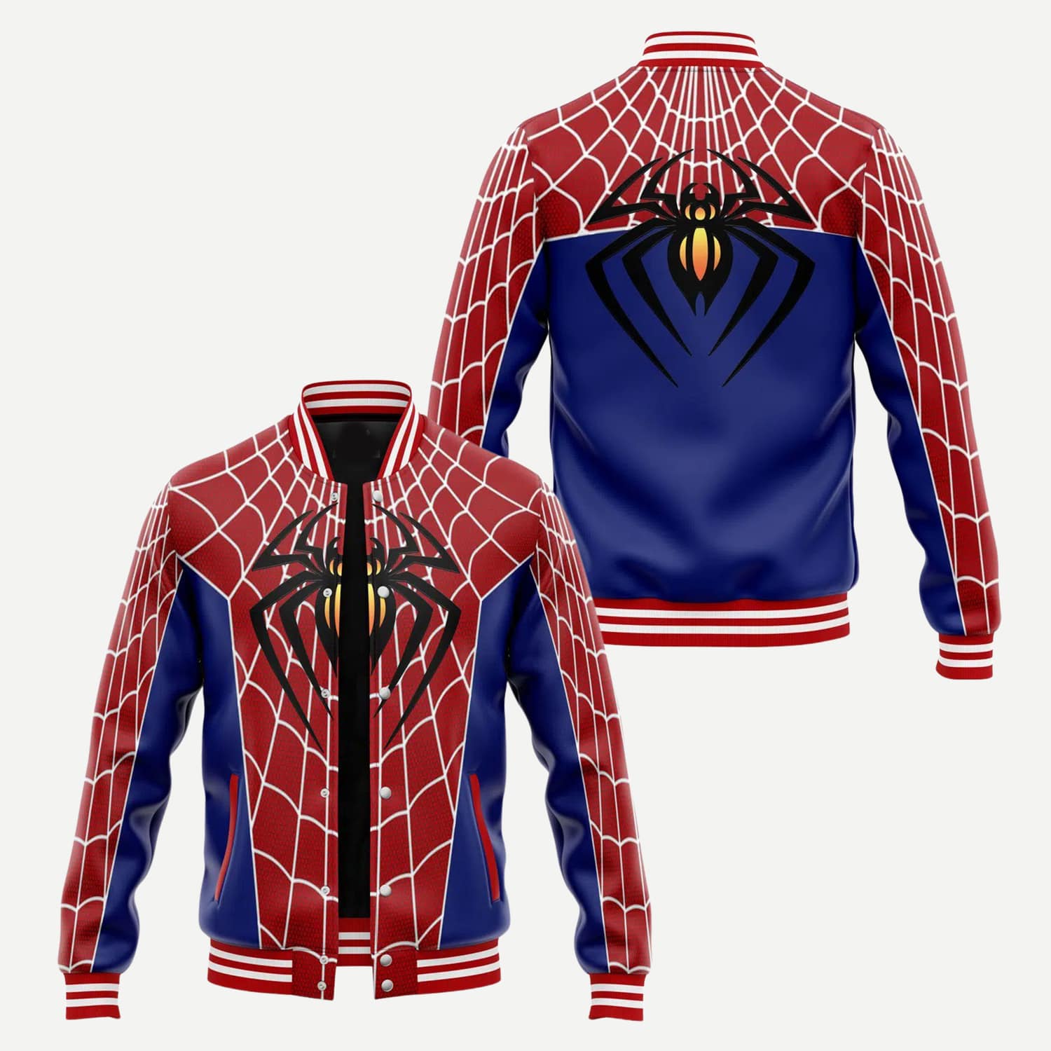 Spiderman Web Varsity Jacket