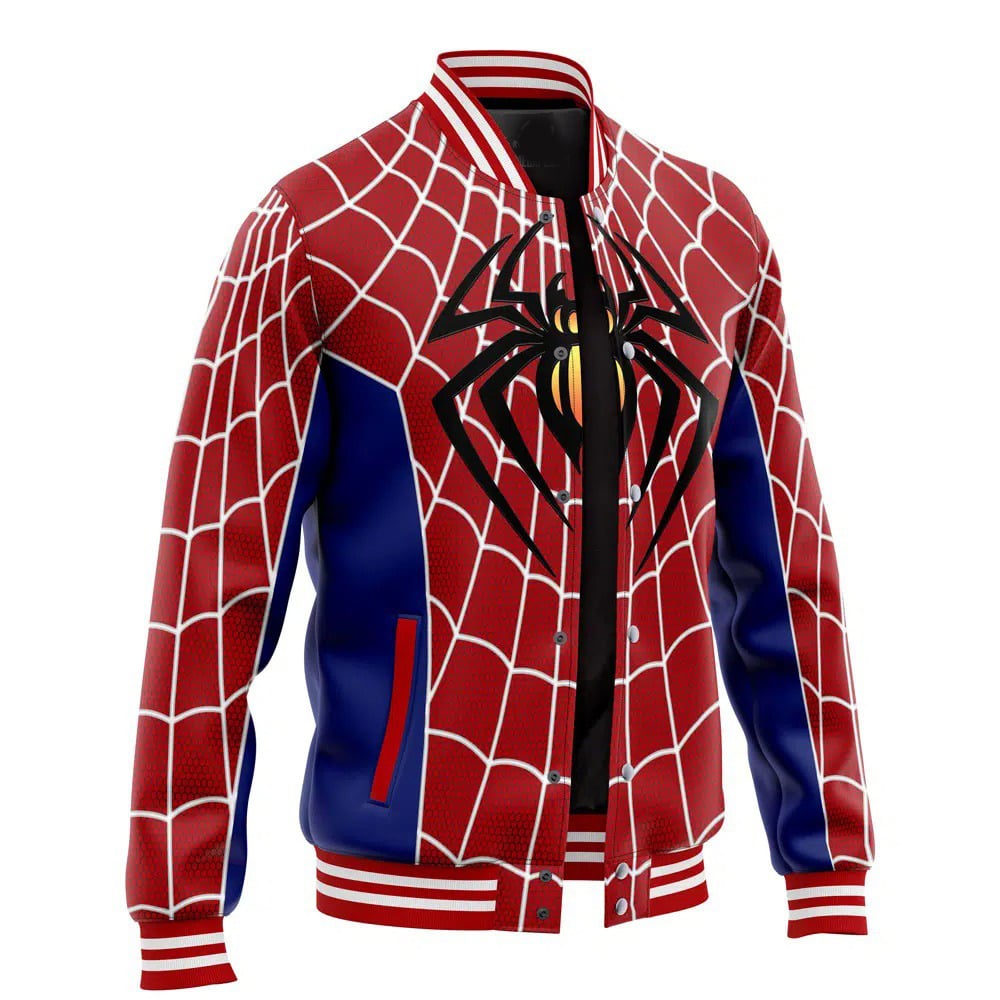 Spiderman Web Varsity Jacket