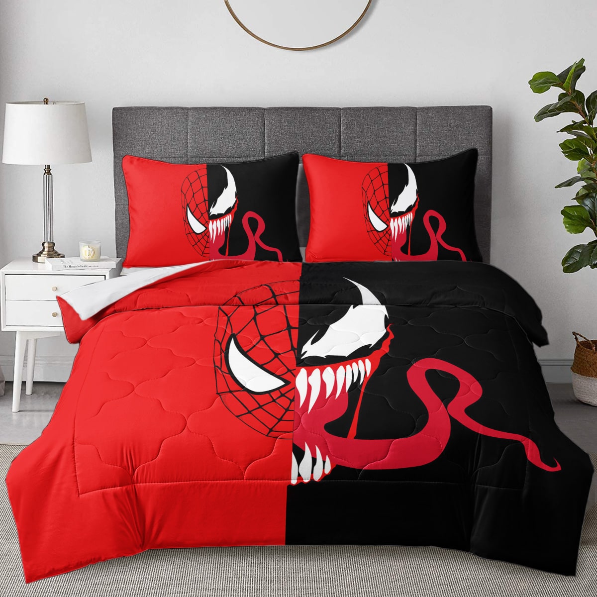 Comic Venom Crossover Half Blood Comforter Set Bedding