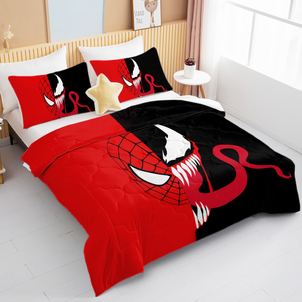 Comic Venom Crossover Half Blood Comforter Set Bedding