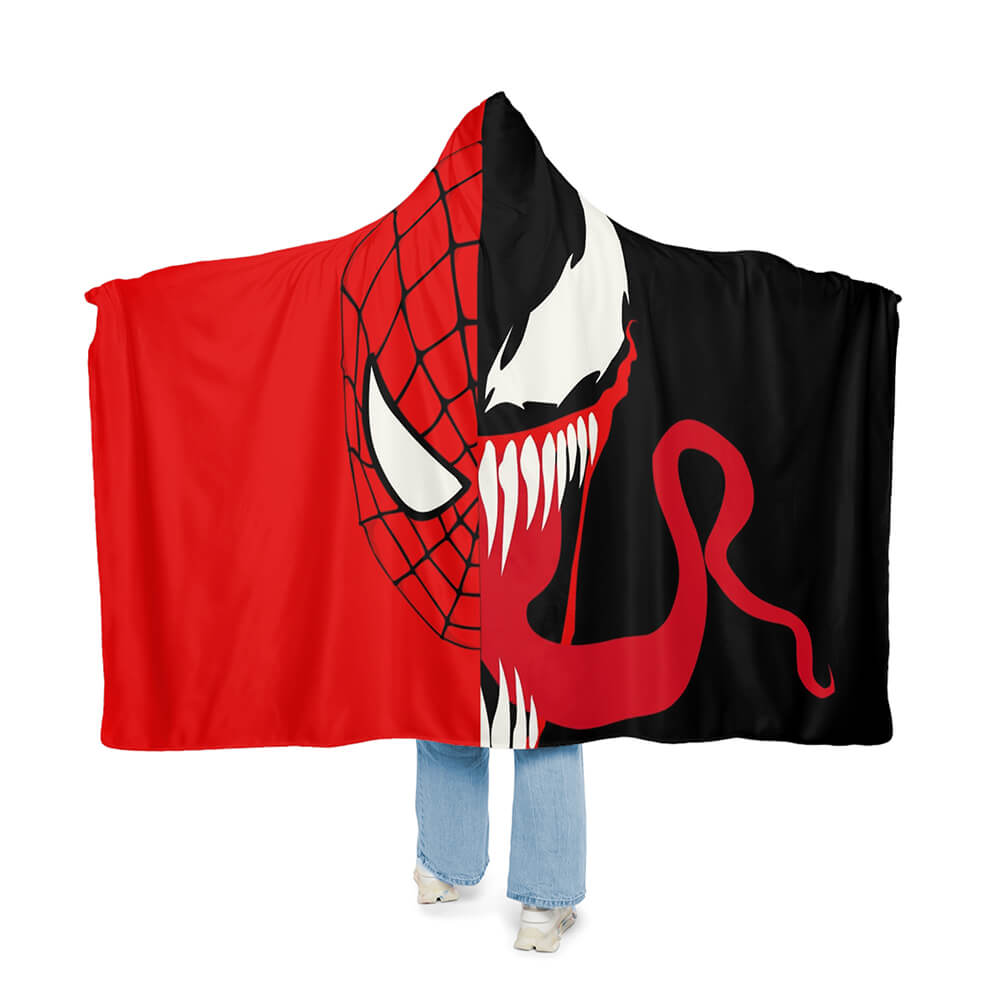 Comic Spidey Venom Crossover Half Blood Snuggle Blanket