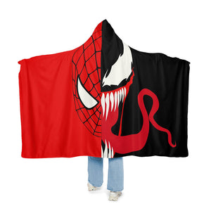 Comic Spidey Venom Crossover Half Blood Snuggle Blanket