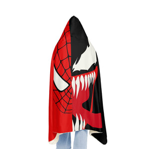 Comic Spidey Venom Crossover Half Blood Snuggle Blanket