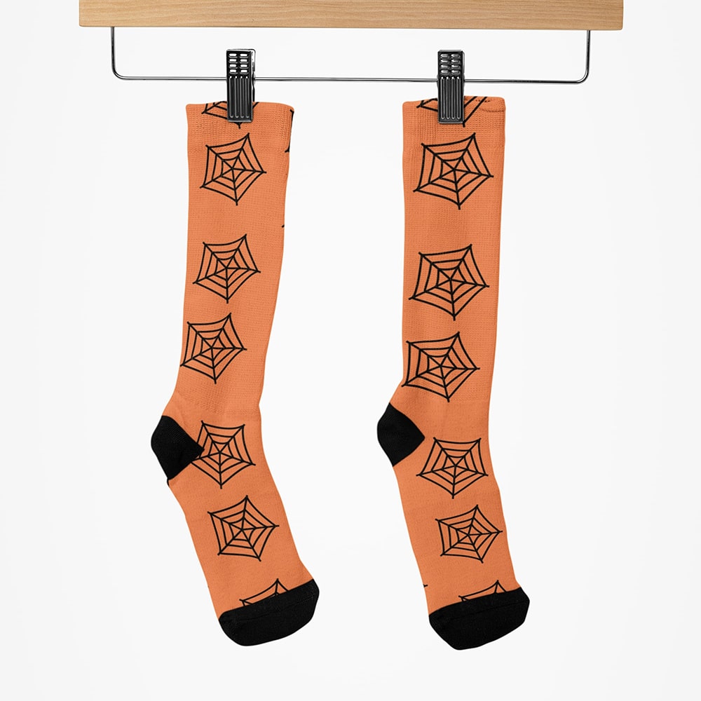 Spidey Web Pattern Socks