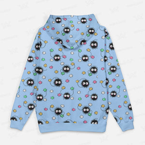 Spirited Away Soot Sprites Studio Ghibli Hoodie