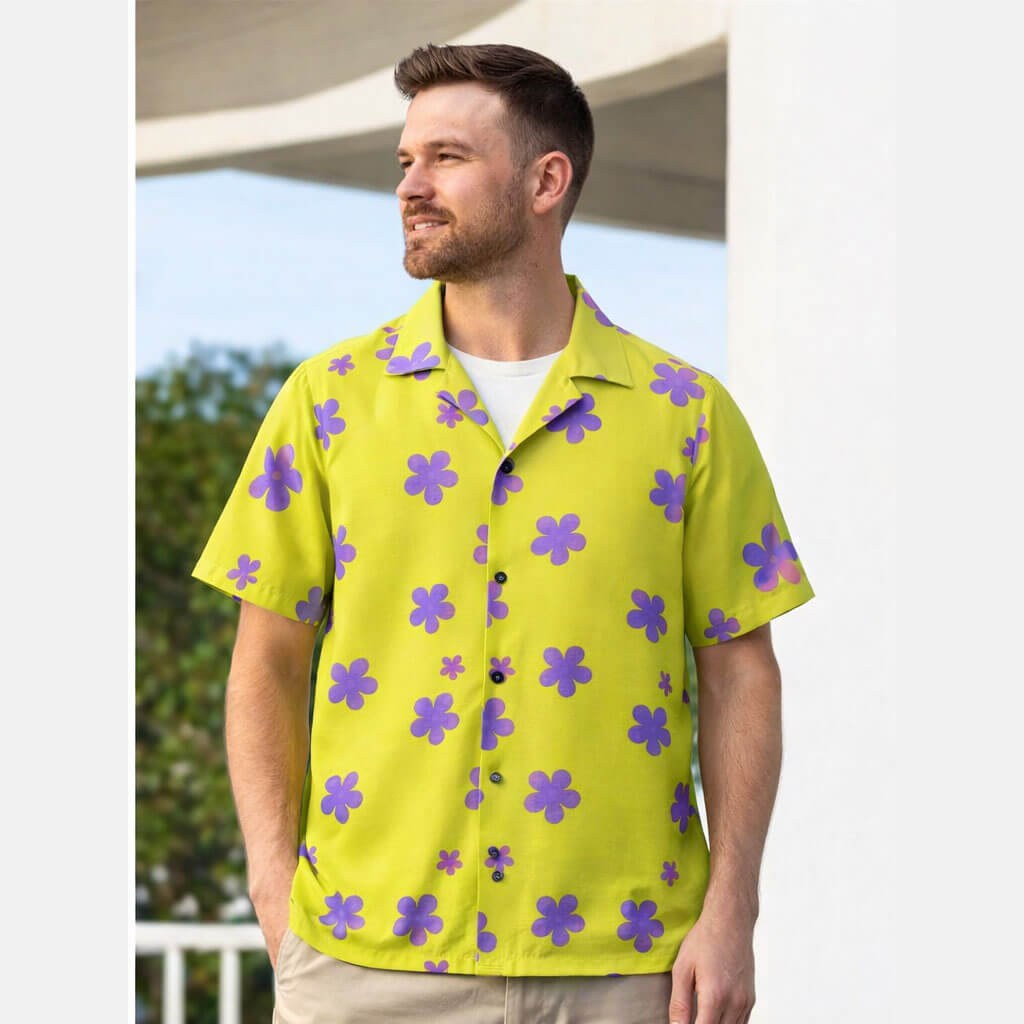 spongebob Hawaiian Camp Shirt