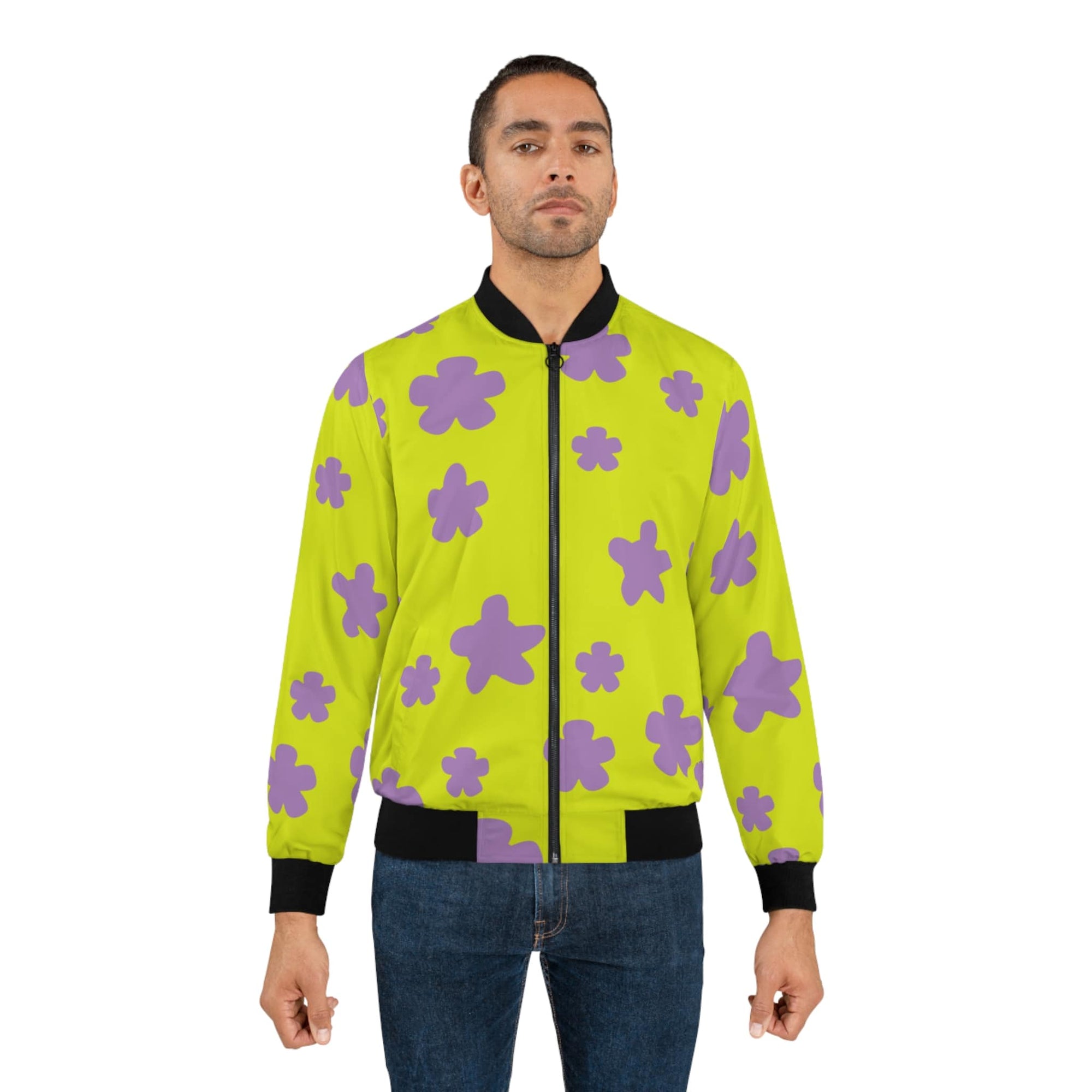 SpongBob Pattern Bomber Jacket