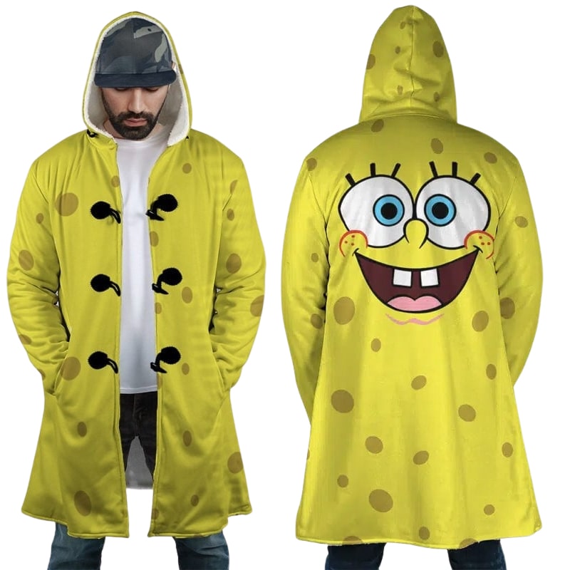 Spongebob AOP Hooded Dream Cloak Coat
